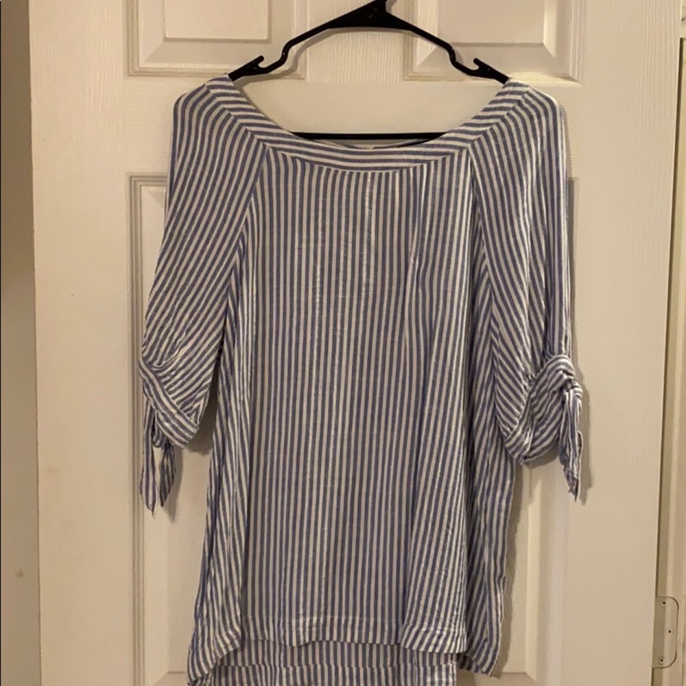 Light blue striped Blouse